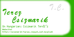 terez csizmarik business card